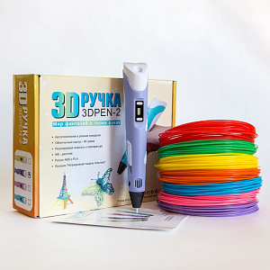 3D ручка KONNOTECH RP100B + 12 цветов PLA пластика